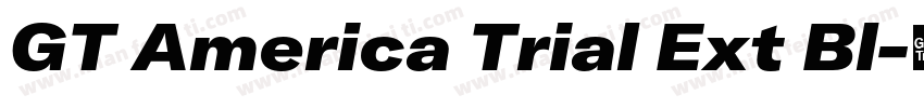 GT America Trial Ext Bl字体转换